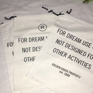 They where SOLD Golden goose shoes dust bag